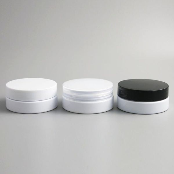 30pcs empty white plastic sample container with clear white black lid screw cap 50ml 50g cosmetic cream serum jar case can
30pcs empty white plastic sample container with clear white black lid screw cap 50ml 50g cosmetic cream serum jar case can