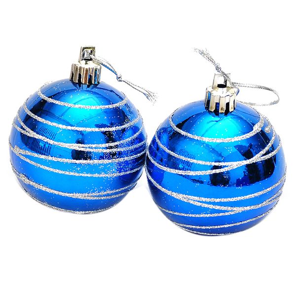 LBME 6pcs Christmas Tree Balls Diameter 6cm Striped Color Drawing Decorations Ball Xmas Party Wedding Ornament
LBME 6pcs Christmas Tree Balls Diameter 6cm Striped Color Drawing Decorations Ball Xmas Party Wedding Ornament