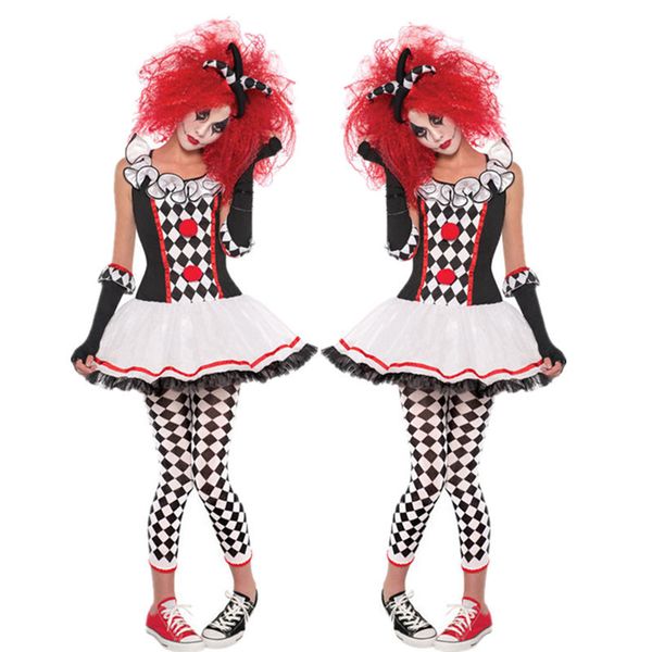 circus clown costume female fancy halloween costume horror cosplay carnival quinn funny actor show, Black;red
circus clown costume female fancy halloween costume horror cosplay carnival quinn funny actor show, Black;red