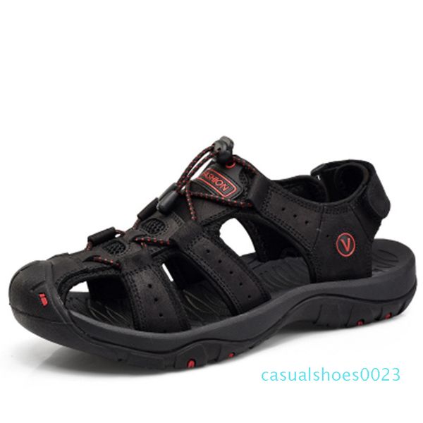zero more mens shoes cow leather hook loop designer sandals summer men shoes beach breathable elastic band gladiator sandals men, Black
zero more mens shoes cow leather hook loop designer sandals summer men shoes beach breathable elastic band gladiator sandals men, Black