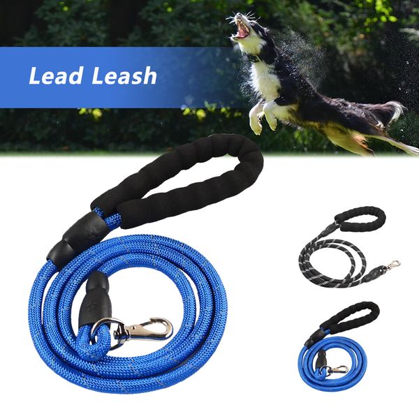 150cm reflective dog lead strong puppy glow in dark leash rope pet cat walking lead with padded handle black blue 3
150cm reflective dog lead strong puppy glow in dark leash rope pet cat walking lead with padded handle black blue 3