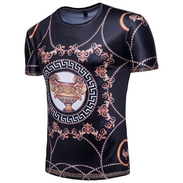 male 2019 luxury tshirts summer printed ver o-neck short sleeved tees casual, White;black
male 2019 luxury tshirts summer printed ver o-neck short sleeved tees casual, White;black