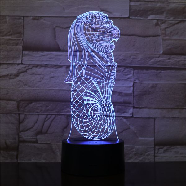 singapore merlion 3d lamp dropship multi-color with remote battery powered led night light lamp office visual light effect
singapore merlion 3d lamp dropship multi-color with remote battery powered led night light lamp office visual light effect
