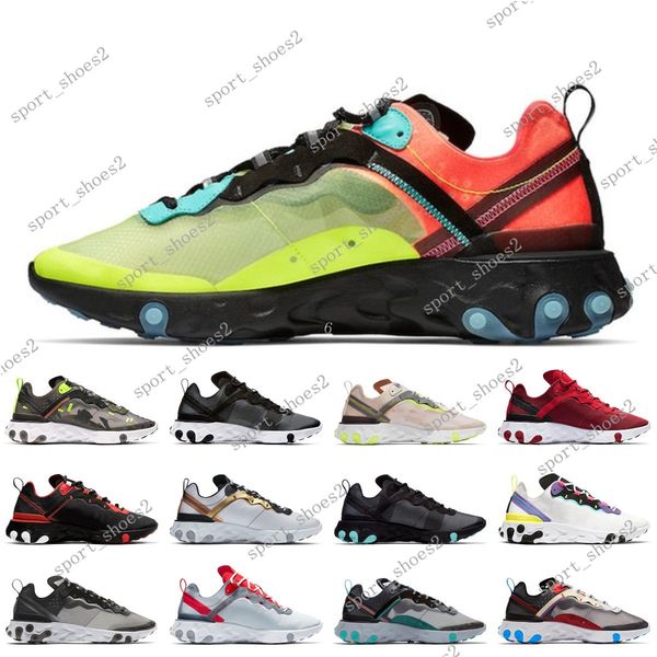 2020 react element 87 55 running shoes for men women light bone triple black bred hyper pink mens trainers sports sneakers #062903
2020 react element 87 55 running shoes for men women light bone triple black bred hyper pink mens trainers sports sneakers #062903