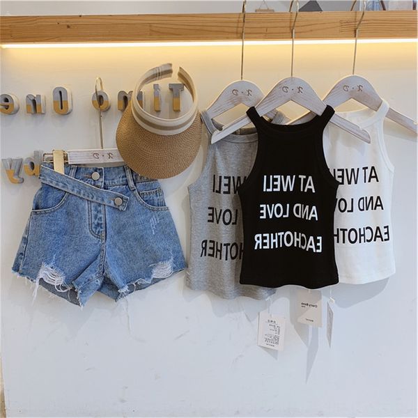 boys and girls t- letter all-match vest base shirt 20 summer clothes children's wear 3-8 vest clothing t-shirt clothing years old, Blue
boys and girls t- letter all-match vest base shirt 20 summer clothes children's wear 3-8 vest clothing t-shirt clothing years old, Blue