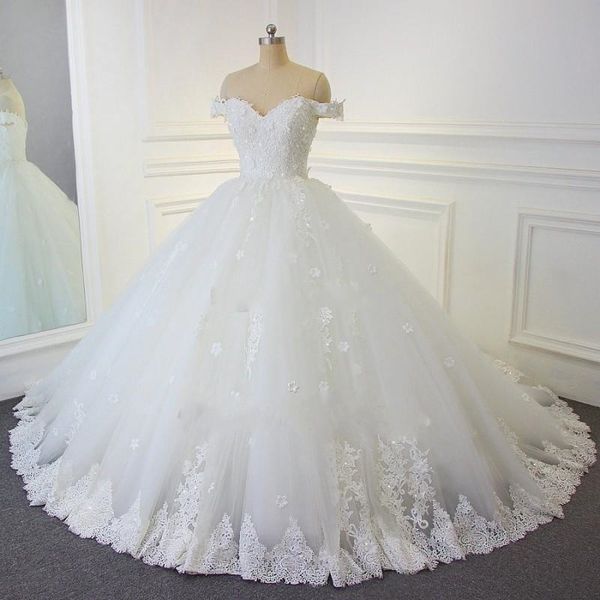 lace ball gown wedding dresses vintage arabic off-the-shoulder beads handmade flowers wedding bridal gowns real picture, White
lace ball gown wedding dresses vintage arabic off-the-shoulder beads handmade flowers wedding bridal gowns real picture, White