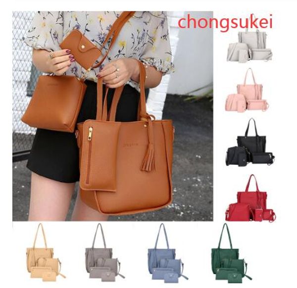 4 pcs handbags women bags desinger girl fashion four-piece shoulder messenger bag wallet handbag bolsa feminina
4 pcs handbags women bags desinger girl fashion four-piece shoulder messenger bag wallet handbag bolsa feminina