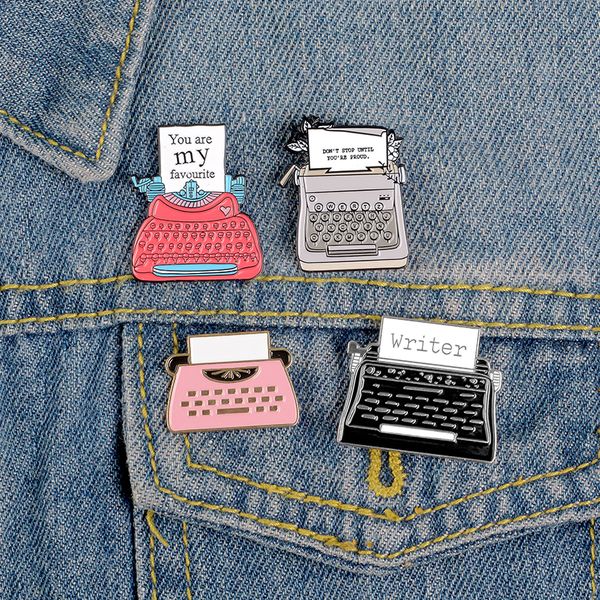 four styles colorful printer fax machine enamel pins typewriter office supplies writer message brooches vintage retro badges jewelry gift fo, Gray
four styles colorful printer fax machine enamel pins typewriter office supplies writer message brooches vintage retro badges jewelry gift fo, Gray