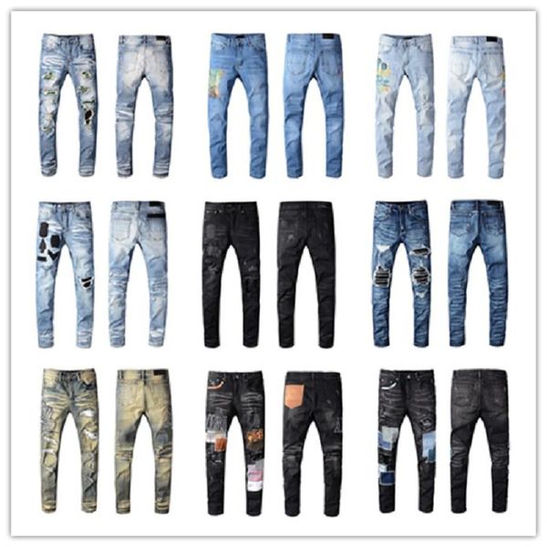 designer jeans new arrival brand designer men denim slim jeans embroidery pants fashion holes trousers designer pant, Blue
designer jeans new arrival brand designer men denim slim jeans embroidery pants fashion holes trousers designer pant, Blue