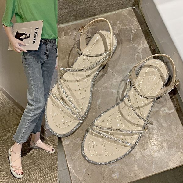 fairy crystal women's summer new fashion outer wear rome sandals soft bottom comfortable flat shoes, Black;red
fairy crystal women's summer new fashion outer wear rome sandals soft bottom comfortable flat shoes, Black;red