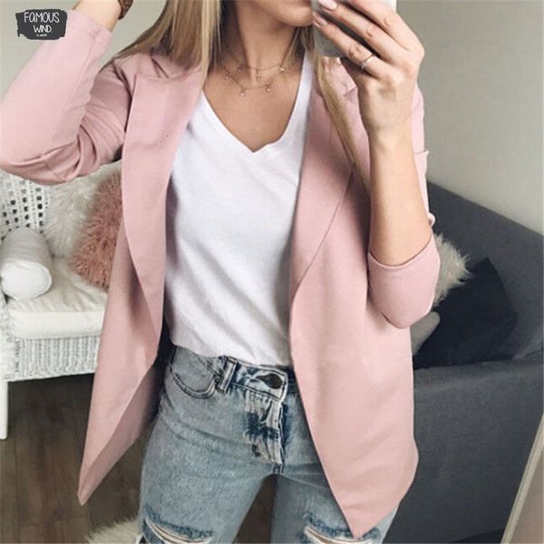 clothes women fashion women long sleeve blazer jackets womens business blazers formal coats solid work wear blazer, White;black 
clothes women fashion women long sleeve blazer jackets womens business blazers formal coats solid work wear blazer, White;black