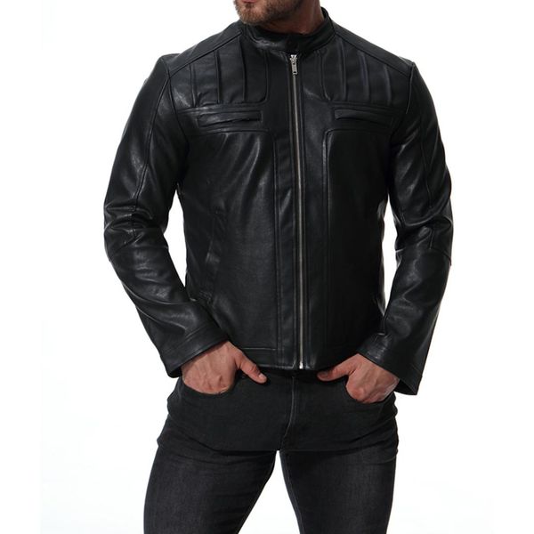 2019 men's motorcycle style fashion collar pu leather jacket handsome black brown colors leather jackets
2019 men's motorcycle style fashion collar pu leather jacket handsome black brown colors leather jackets