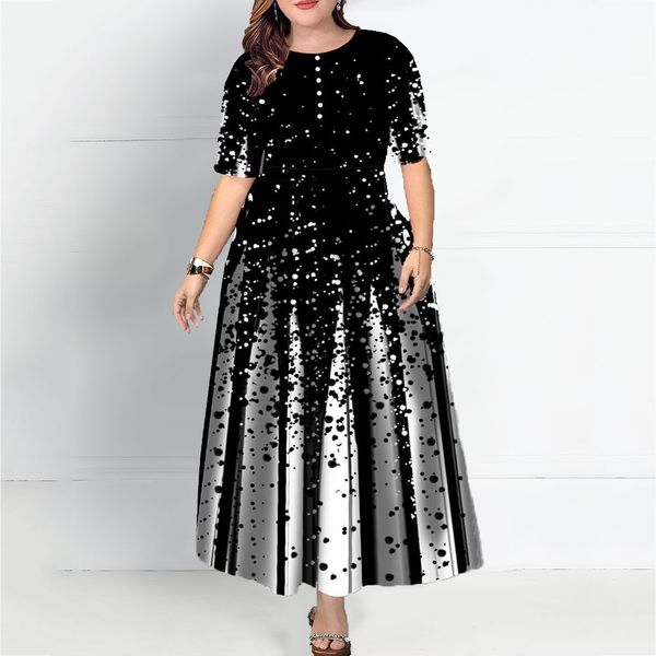 plus size women half sleeve elegant round neck boho bandage print long maxi dress ladies bohemian dress elegant ladies vestido, Black;gray
plus size women half sleeve elegant round neck boho bandage print long maxi dress ladies bohemian dress elegant ladies vestido, Black;gray