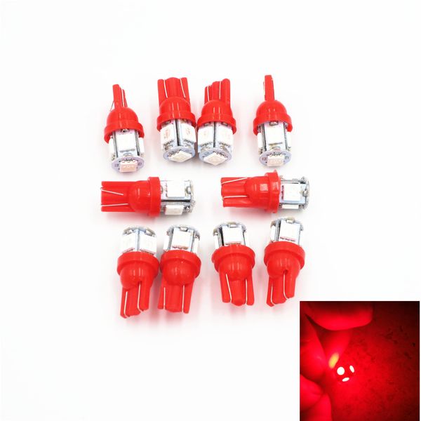 xyivyg 10pcs t10 red 5 smd led 194 168 w5w car side wedge tail light lamp bulb 5-smd dc 12v 24v
xyivyg 10pcs t10 red 5 smd led 194 168 w5w car side wedge tail light lamp bulb 5-smd dc 12v 24v