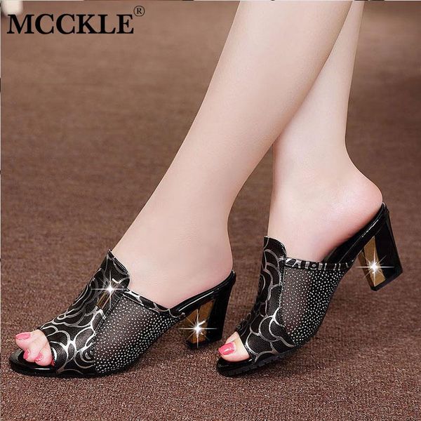 mcckle summer women crystal slippers high heels mules slides lady flower sandalias peep toe fashion mujer woman plus size 34-43, Black
mcckle summer women crystal slippers high heels mules slides lady flower sandalias peep toe fashion mujer woman plus size 34-43, Black