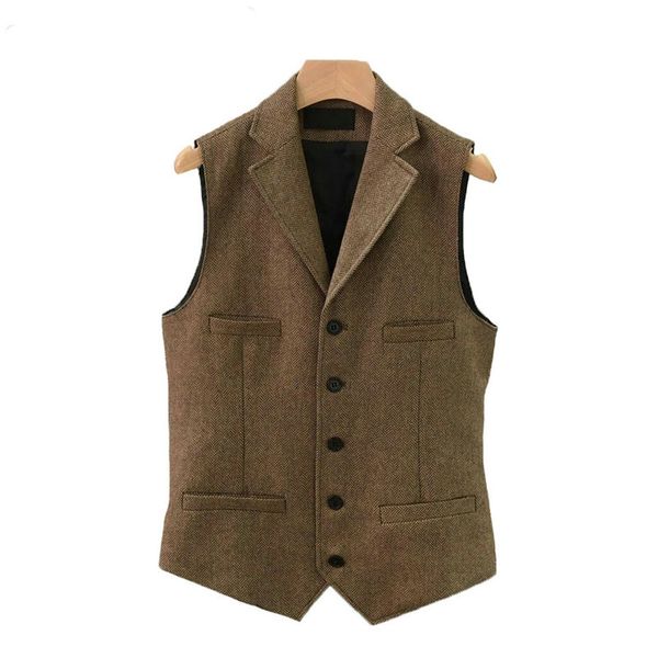 suit vest men wool tweed british style waistcoat brown classic slim fit herringbone sleeveless jacket plus size 6xl, Black;white
suit vest men wool tweed british style waistcoat brown classic slim fit herringbone sleeveless jacket plus size 6xl, Black;white