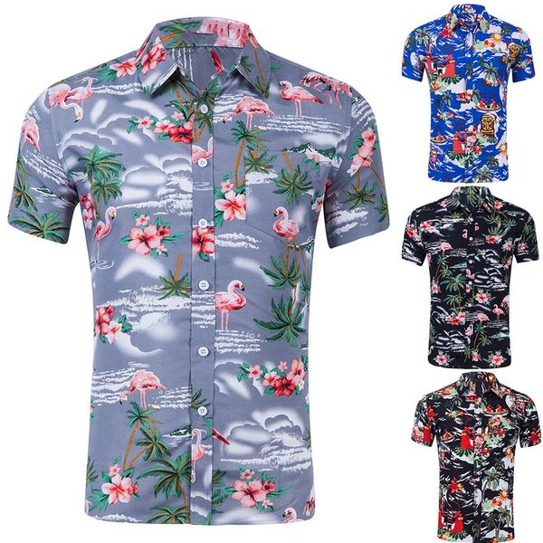 hawaiian summer men flamingo coconut tree print turn down short sleeve shirt top, White;black
hawaiian summer men flamingo coconut tree print turn down short sleeve shirt top, White;black