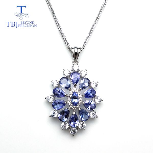 tbj,new 2018 flower pendant with natural tanzanite gemstone necklace in 925 sterling silver romantic jewelry gift for lady mom
tbj,new 2018 flower pendant with natural tanzanite gemstone necklace in 925 sterling silver romantic jewelry gift for lady mom
