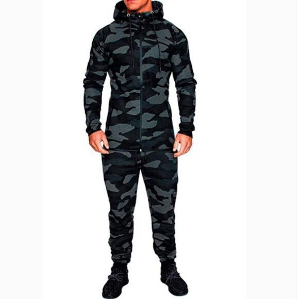 2018 autumn men sportwear pants jackets tracksuit men's hoodie camouflage tracksuits outdoor set sportswear sweat suit, Gray
2018 autumn men sportwear pants jackets tracksuit men's hoodie camouflage tracksuits outdoor set sportswear sweat suit, Gray
