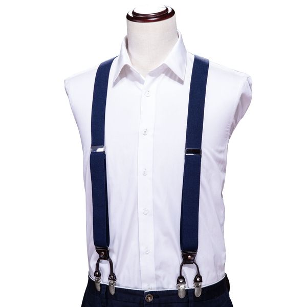 hi-tie blue solid clothing suspenders clip-on braces elastic y-shape adjustable suspenders tirantes braces suspensorio bh-1003, Silver
hi-tie blue solid clothing suspenders clip-on braces elastic y-shape adjustable suspenders tirantes braces suspensorio bh-1003, Silver