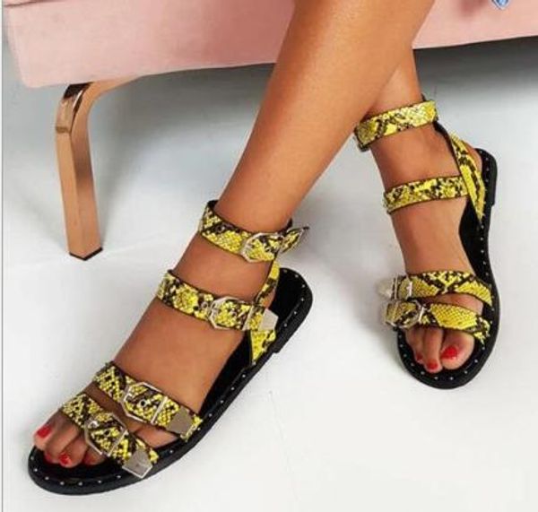 summer multiple buckle rivets rivets peep toe ankle wrap women sandals open toe metal back strap flat heels lady shoes, Black
summer multiple buckle rivets rivets peep toe ankle wrap women sandals open toe metal back strap flat heels lady shoes, Black