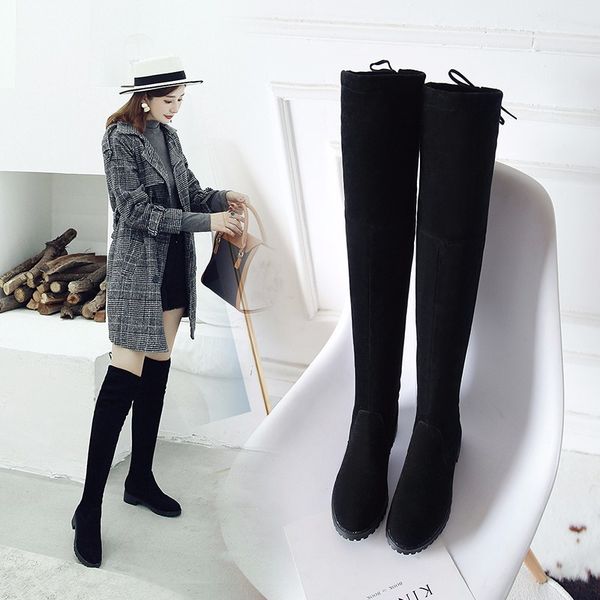thigh high boots female winter boots women over the knee flat stretch fashion shoes black xl34--41 riding
thigh high boots female winter boots women over the knee flat stretch fashion shoes black xl34--41 riding
