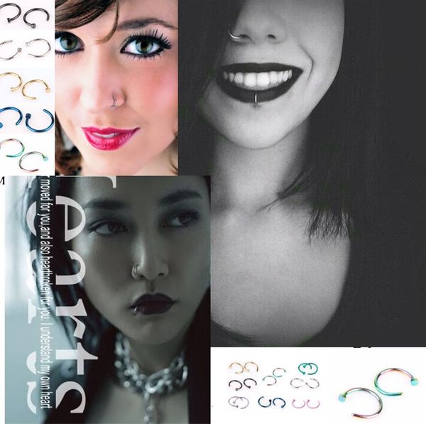 new jewelry trendy nose rings body piercing jewelry fashion stainless steel nose hoop ring earring studs fake nose rings non piercing ring, Silver
new jewelry trendy nose rings body piercing jewelry fashion stainless steel nose hoop ring earring studs fake nose rings non piercing ring, Silver