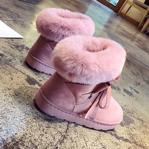 2019 new women snow boots women warm plush slip on fur boots fashion ankle pink brown platform, Black
2019 new women snow boots women warm plush slip on fur boots fashion ankle pink brown platform, Black