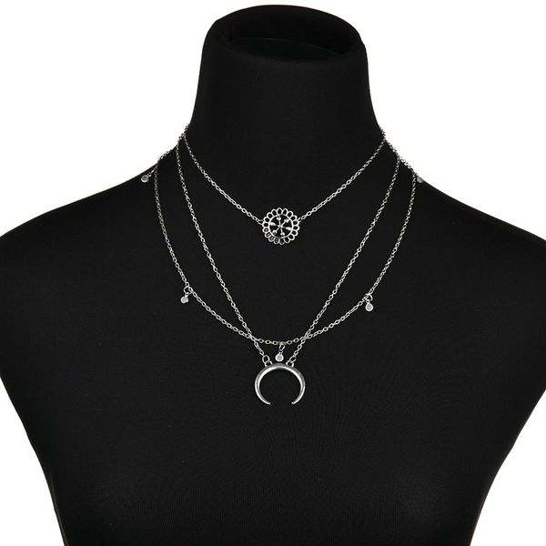 new silver plated chain necklace maxi collar horn necklaces & pendants multilayer necklace choker necklaces n1244
new silver plated chain necklace maxi collar horn necklaces & pendants multilayer necklace choker necklaces n1244
