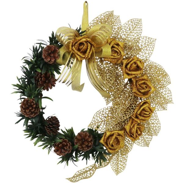 christmas decorative wreaths gold pink roses pine cones, festival celebration, door hanging shi western cane flower wall
christmas decorative wreaths gold pink roses pine cones, festival celebration, door hanging shi western cane flower wall