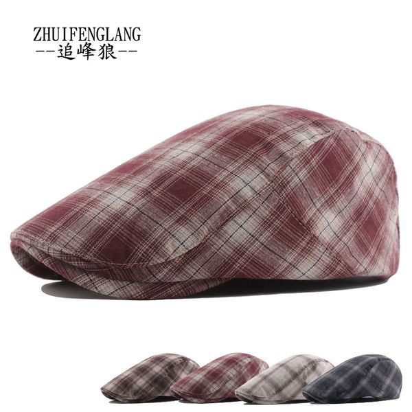 spring and summer classic plaid after metal buckle regulation forward cap short brimmed breathable cotton beret casual newsboy, Blue;gray
spring and summer classic plaid after metal buckle regulation forward cap short brimmed breathable cotton beret casual newsboy, Blue;gray