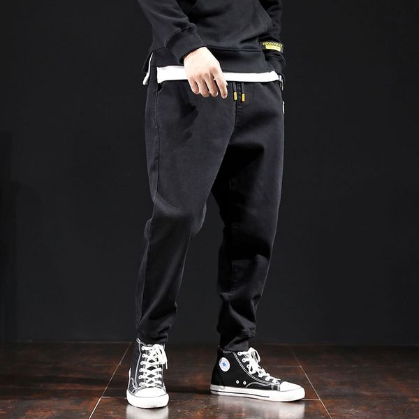 new spring autumn fashion men jeans pants solid color cool harem pants japan style casual denim, Black
new spring autumn fashion men jeans pants solid color cool harem pants japan style casual denim, Black