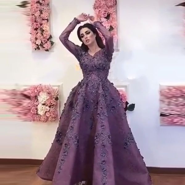 2020 elegant plus size arabic african purple prom dresses muslim evening gowns long formal party dress, Black
2020 elegant plus size arabic african purple prom dresses muslim evening gowns long formal party dress, Black