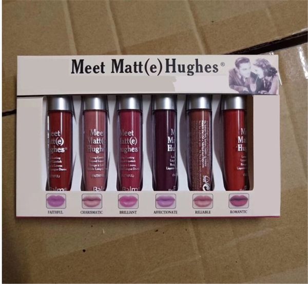 new meet matte hughes 6pcs/set liquid lipstick lip gloss professional makeup matte lipstick lip kit long lasting cosmetics maquiagem
new meet matte hughes 6pcs/set liquid lipstick lip gloss professional makeup matte lipstick lip kit long lasting cosmetics maquiagem