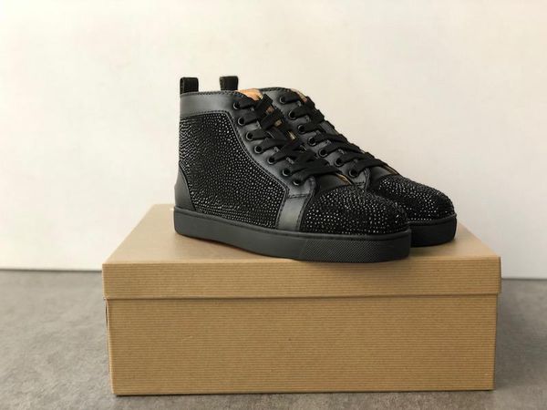 2019 designer sneakers junior suede studded spikes shoes flat trainers red bottom shoes high silver spiked men shoes, Black
2019 designer sneakers junior suede studded spikes shoes flat trainers red bottom shoes high silver spiked men shoes, Black