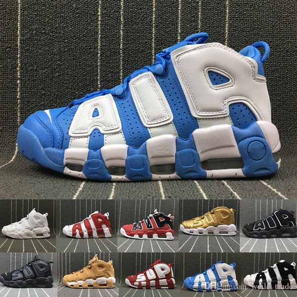 2019 More Uptempo Mens Basketball Shoes Sup Designer Men Scottie Pippen PE Triple White Gold trainers Sports Sneakers air Chausseures off
2019 More Uptempo Mens Basketball Shoes Sup Designer Men Scottie Pippen PE Triple White Gold trainers Sports Sneakers air Chausseures off