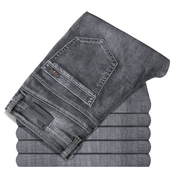 2020 spring new men's stretch business black gray jeans classic style fashion casual regular fit denim trousers male brand pants, Blue
2020 spring new men's stretch business black gray jeans classic style fashion casual regular fit denim trousers male brand pants, Blue