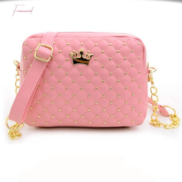 2020 fashion women handbag messenger bags pu leather shoulder bag rivet crossbody mini bag female crown evening bags c1
2020 fashion women handbag messenger bags pu leather shoulder bag rivet crossbody mini bag female crown evening bags c1