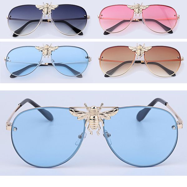designer oversized sunglasses for women vintage female mens metal pilot oval sunglass with soft cloth pouch package, White;black
designer oversized sunglasses for women vintage female mens metal pilot oval sunglass with soft cloth pouch package, White;black