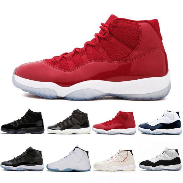 11 Platinum Tint Cap and Gown Gym Red Black Stingray OVO Midnight Navy Bred Shoes 11s Mens Womens Kids Basketball Sneaker Drop Ship
11 Platinum Tint Cap and Gown Gym Red Black Stingray OVO Midnight Navy Bred Shoes 11s Mens Womens Kids Basketball Sneaker Drop Ship