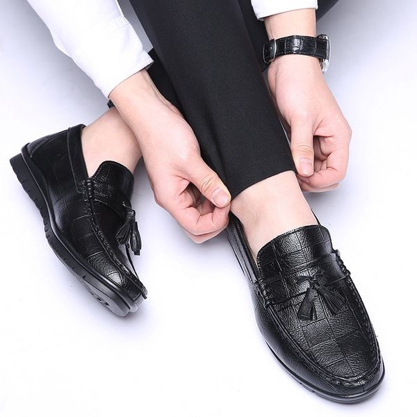 korean-style trend england versatile youth peas trendy shoes 2019 spring new style men fashion casual leather shoes, Black
korean-style trend england versatile youth peas trendy shoes 2019 spring new style men fashion casual leather shoes, Black