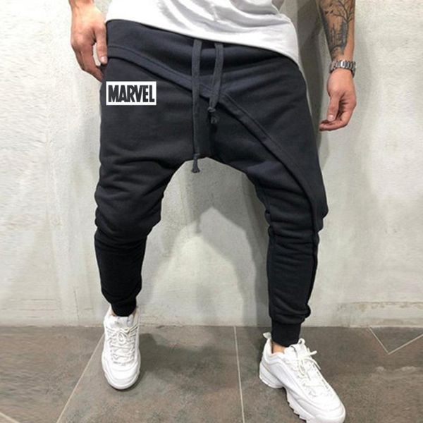 men running pants marvel print trousers street men classic asymmetry elastic waist trousers layered hypotenuse pants, Black;blue
men running pants marvel print trousers street men classic asymmetry elastic waist trousers layered hypotenuse pants, Black;blue