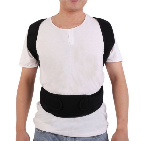 men adjustable male belt posture corrector therapy posture orthopedic shoulder pain lumbar corset back brace belt strap, Black;gray
men adjustable male belt posture corrector therapy posture orthopedic shoulder pain lumbar corset back brace belt strap, Black;gray