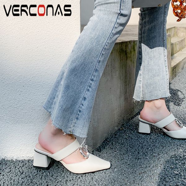 verconas new arrival woman sandals woman pumps cow leather summer crystal decoration concise square toe square heels shoes, Black
verconas new arrival woman sandals woman pumps cow leather summer crystal decoration concise square toe square heels shoes, Black