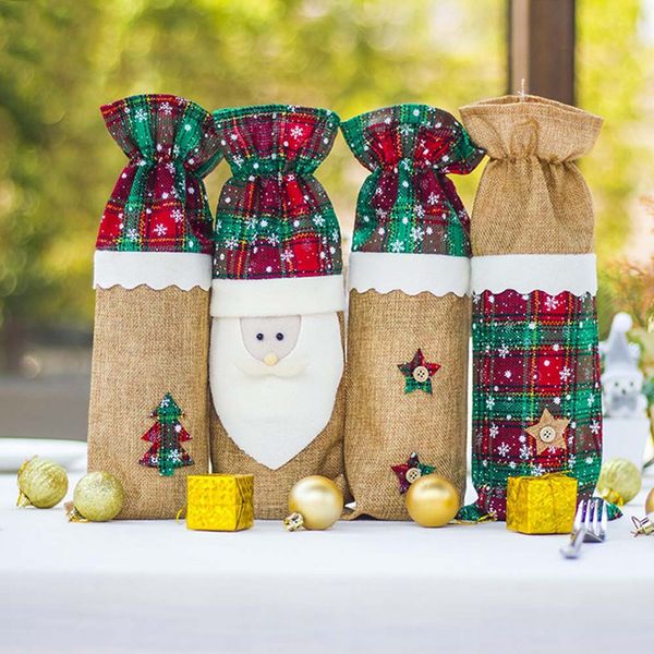 new year navided christmas decor for home xmas wine bottle bag cover santa claus deer bottle clothes kitchen decoration
new year navided christmas decor for home xmas wine bottle bag cover santa claus deer bottle clothes kitchen decoration