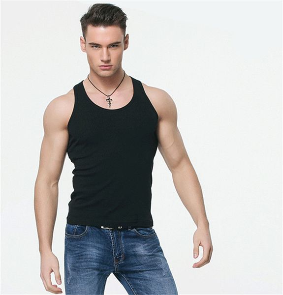 men' vest cotton tank sleeveless tees black gray white singlet undershirt mens tank shirt clothing, White;black
men' vest cotton tank sleeveless tees black gray white singlet undershirt mens tank shirt clothing, White;black