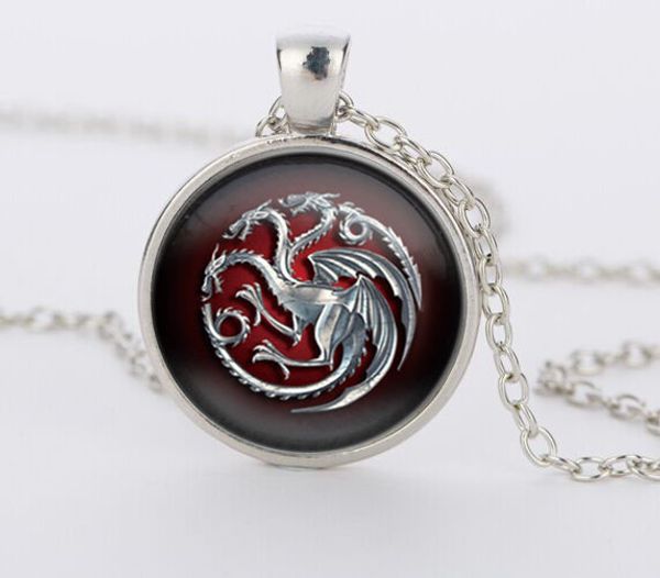 3 colors glass pendant game of throne famille targaryen glass movie choker necklace bijoux summer style vintage movie jewelry, Silver
3 colors glass pendant game of throne famille targaryen glass movie choker necklace bijoux summer style vintage movie jewelry, Silver