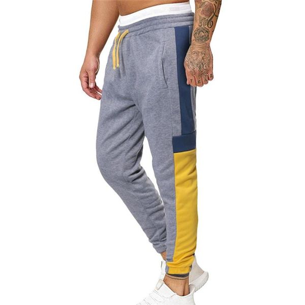men's pants 2021 fashion track men casual slim patchwork drawstring elastic waist fitness long pant trousers sweatpants, Black
men's pants 2021 fashion track men casual slim patchwork drawstring elastic waist fitness long pant trousers sweatpants, Black