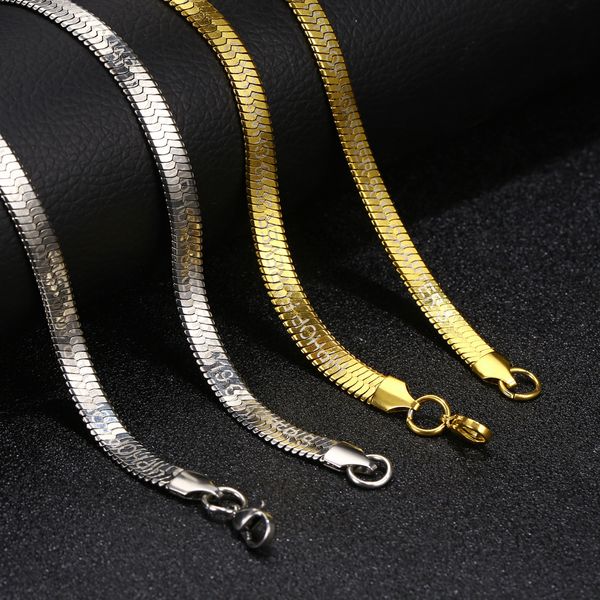 men hip hop snake chains necklaces stainless steel never fade fashion all-match chain necklace hiphop men/women jewelry gifts, Silver
men hip hop snake chains necklaces stainless steel never fade fashion all-match chain necklace hiphop men/women jewelry gifts, Silver