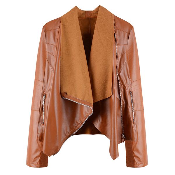 spring autumn women punk leather coat motorcycle jacket coats zip up biker flight casual coat outwear ladies girls 808, Black;brown
spring autumn women punk leather coat motorcycle jacket coats zip up biker flight casual coat outwear ladies girls 808, Black;brown